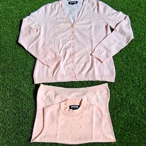 Kasper Women's Pink Sweater Set